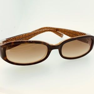 Coach Logo Brown Lindsay Sunglasses Tortoise Shell